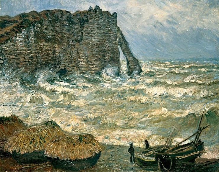 Stormy Sea in etretat